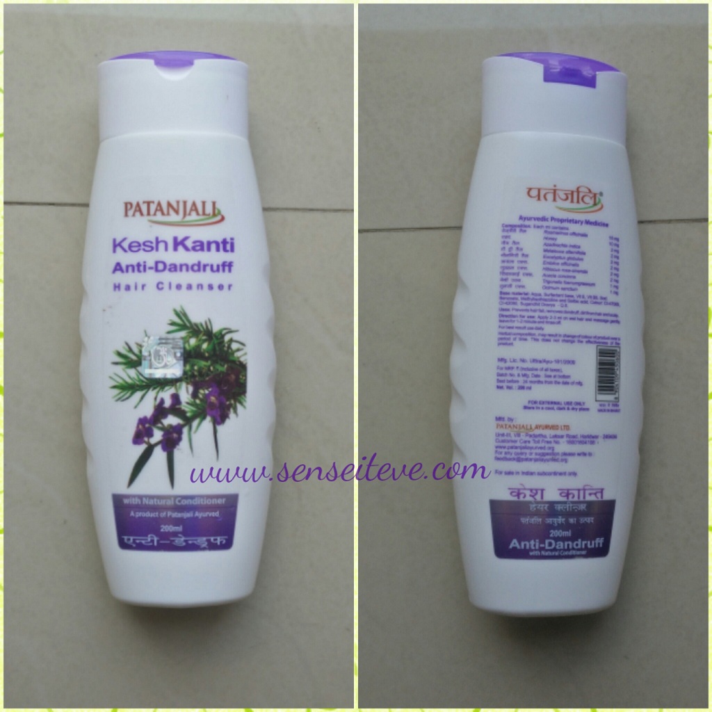 Patanjali Kesh Kanti Anti-Dandruff Hair Cleanser Packaging