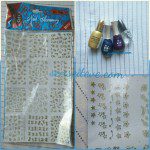 Starry Night NOTD using Nailart Stickers