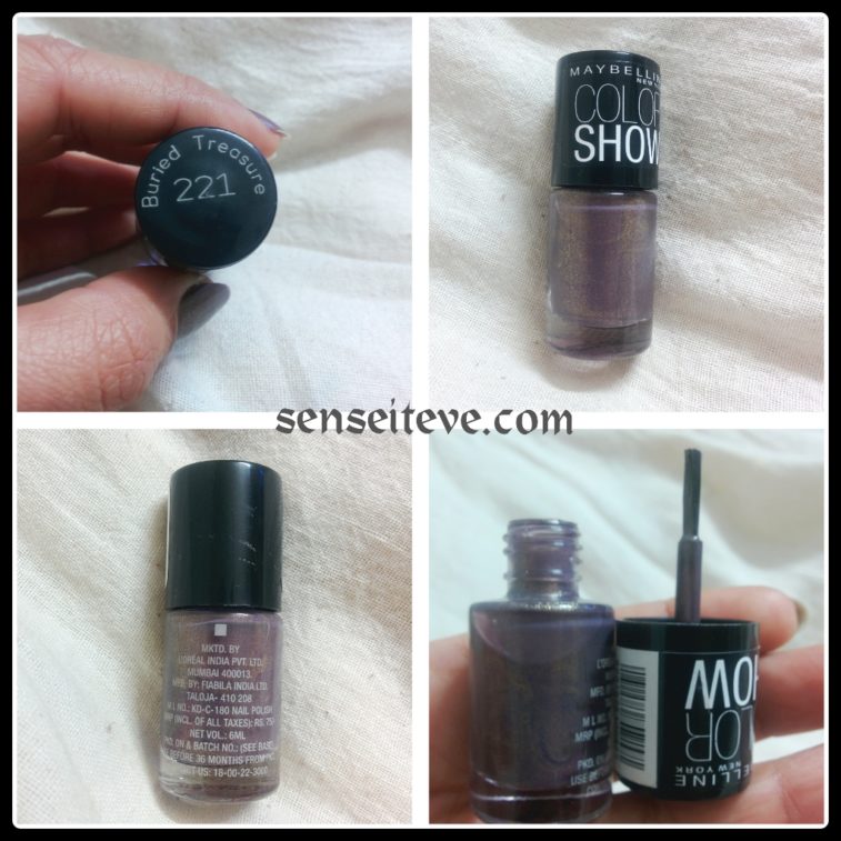 Maybelline Colorshow Nailpaint Burried Treasure Review