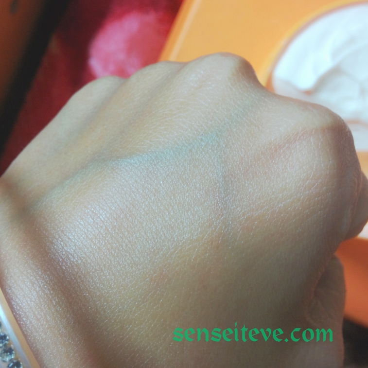 The Body Shop Satsuma Body Butter Swatch Blended