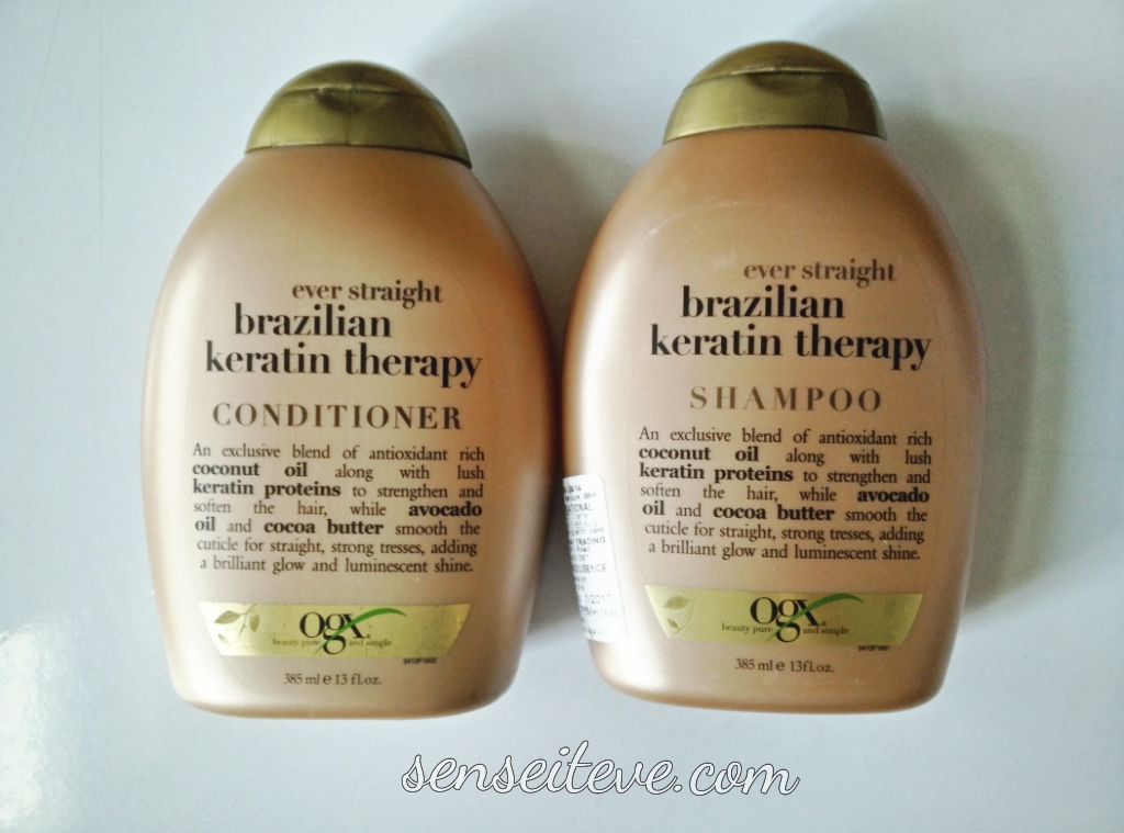 Organix Ever Straight Brazilian Keratin Therapy Shampoo and Conditioner Review