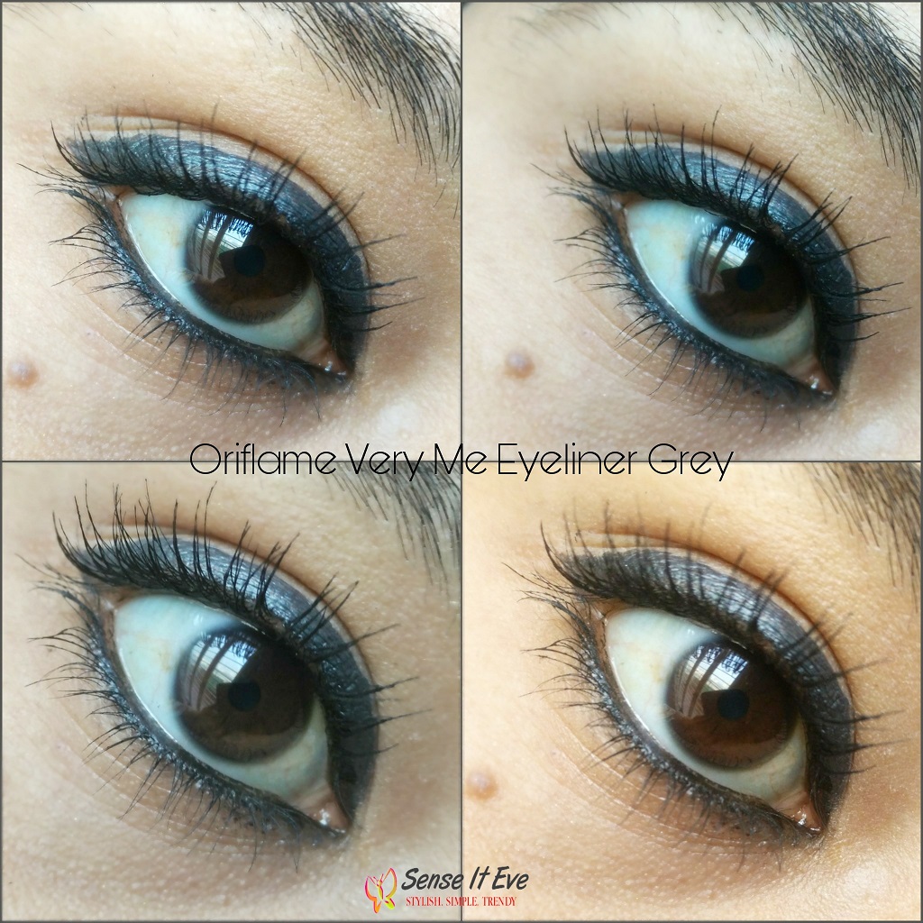 Oriflame Very Me Eyeliner Grey EOTD Sense It Eve Oriflame Very Me Clickit Eyeliner Review & Swatches : All Shades