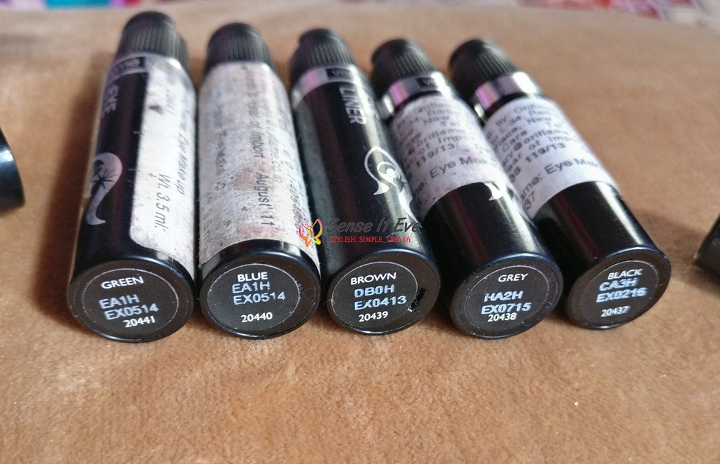 Oriflame Very Me Eyeliner Review Swatches Sense It Eve Oriflame Very Me Clickit Eyeliner Review & Swatches : All Shades