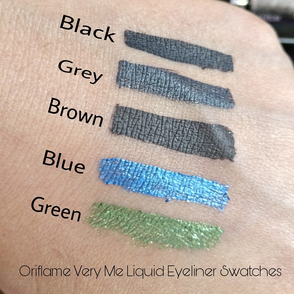 Oriflame Very Me Eyeliner Swatches Sense It Eve Oriflame Very Me Clickit Eyeliner Review & Swatches : All Shades