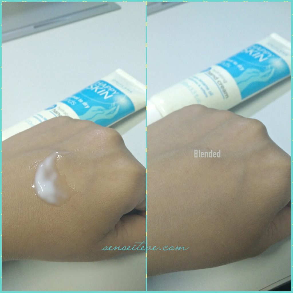 PhotoGrid_145128965Oriflame Happy Skin Hydrating Hand Cream for Normal to Dry Hands swatch9348