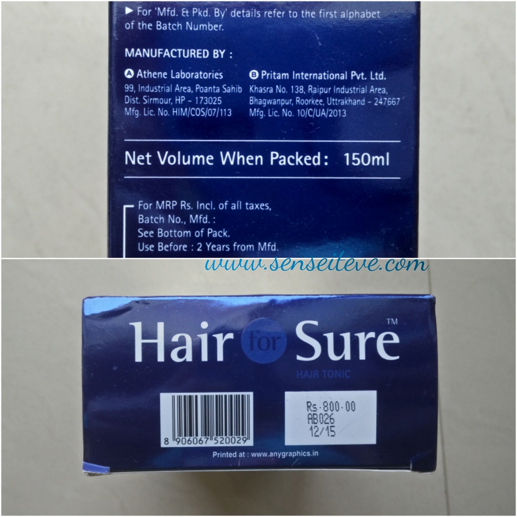 Hair for Sure Hair Tonic Price & Quantity