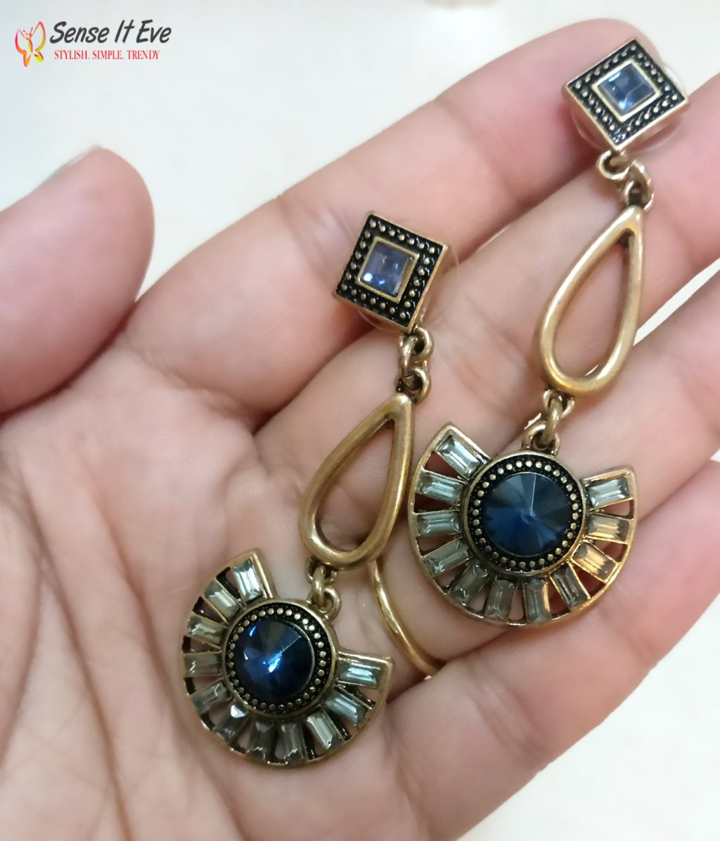 damsel code Blue Retro Fan Earrings e1496849066753 Sense It Eve Decoding Fashion Jewelry with Damsel Code