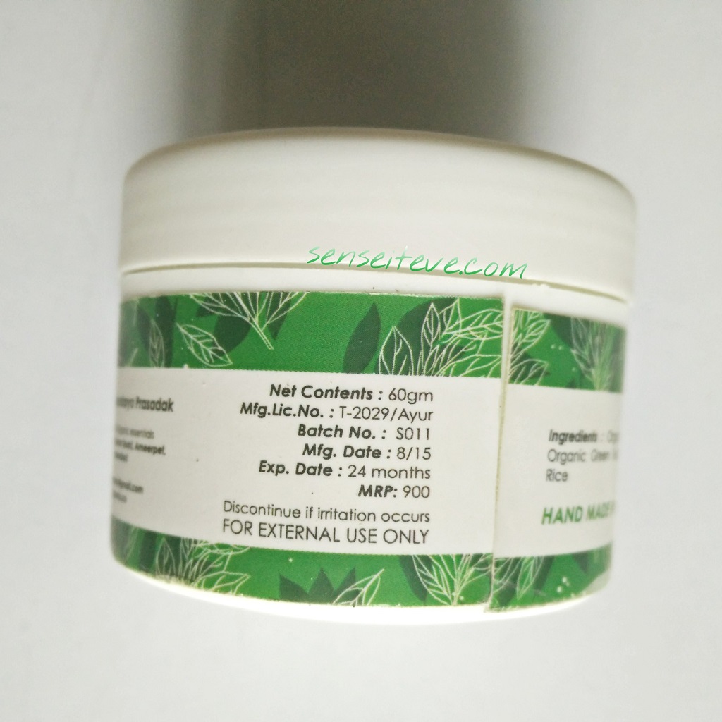 Suganda Neem Green Tea Plant Mask Price Quantity Shelf life Sense It Eve Suganda Neem Green Tea Plant Mask Review