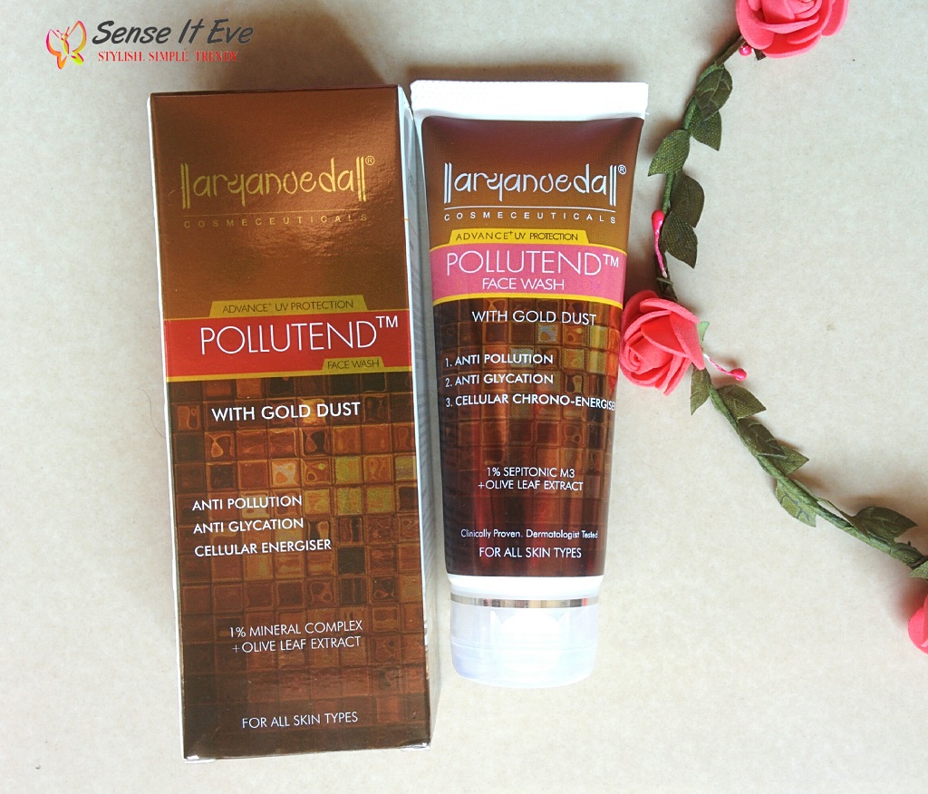 Aryanveda Advanced UV Protection Pollutend Facewash with Gold Dust Sense It Eve Aryanveda Pollutend Facewash with Gold Dust Review