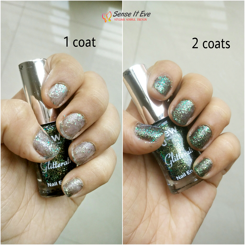 NewU Glitterati Nail Enamel 143 Outer Space Swatches Sense It Eve NewU Glitterati Nail Enamel 143 Outer Space : Review & Swatches