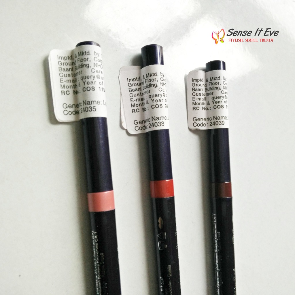 Oriflame Wonder Color Lipliner Product codes Sense It Eve Oriflame Wonder Color Lipliner : Review & Swatches