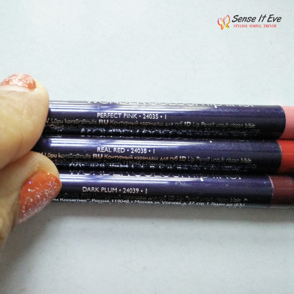 Oriflame Wonder Color Lipliner Review and Swatches Sense It Eve Oriflame Wonder Color Lipliner : Review & Swatches