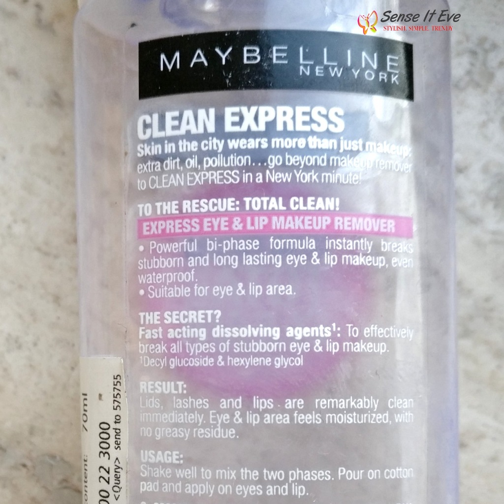 About Maybelline New York Clean Express Total Clean Makeup Remover Sense It Eve Maybelline New York Clean Express Total Clean Makeup Remover Review