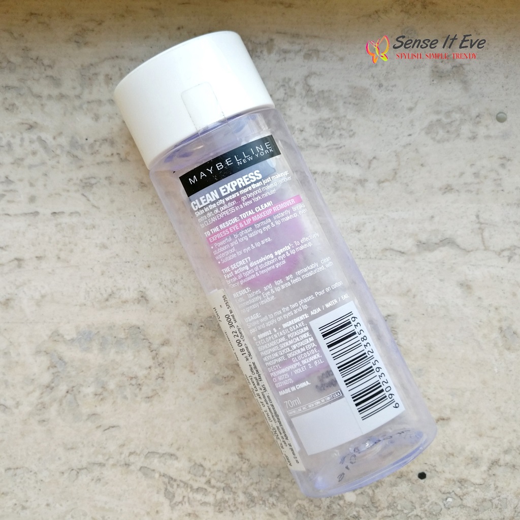 Maybelline New York Clean Express Total Clean Makeup Remover Review Sense It Eve Maybelline New York Clean Express Total Clean Makeup Remover Review