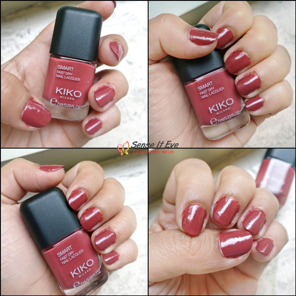 KIKO Milano Smart Fast Dry Nail Lacquer 067 Swatches Sense It Eve KIKO Milano Smart Fast Dry Nail Lacquer : Review & Swatches
