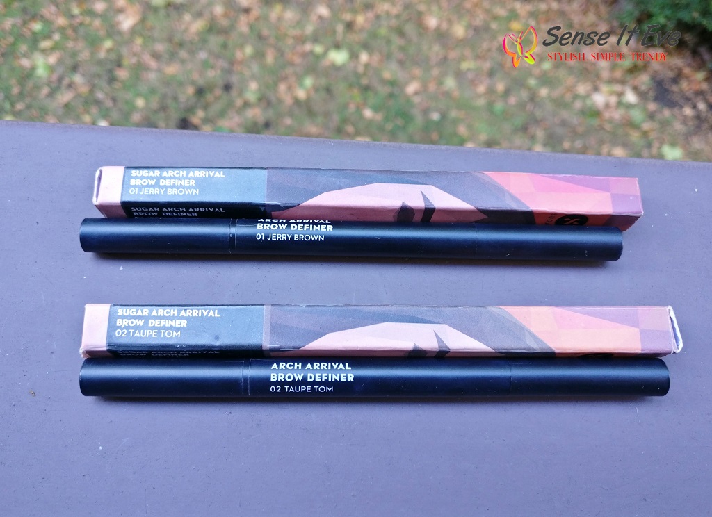 SUGAR Arch Arrival Brow Definer Sense It Eve SUGAR Arch Arrival Brow Definer 01 Jerry Brown, 02 Taupe Tom : Review & Swatches