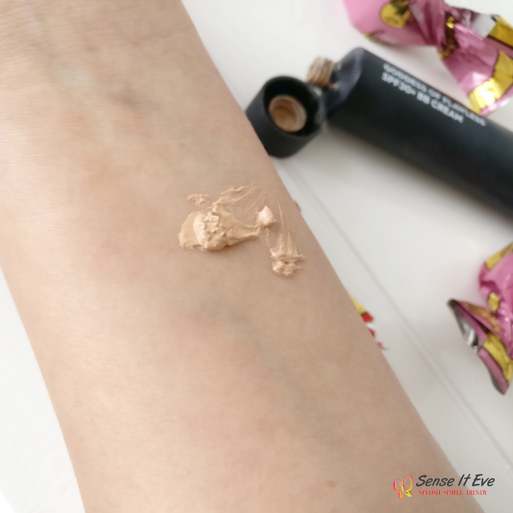 SUGAR GODDESS OF FLAWLESS SPF30 BB CREAM Swatch Sense It Eve SUGAR GODDESS OF FLAWLESS SPF30+ BB CREAM : Review & Swatches