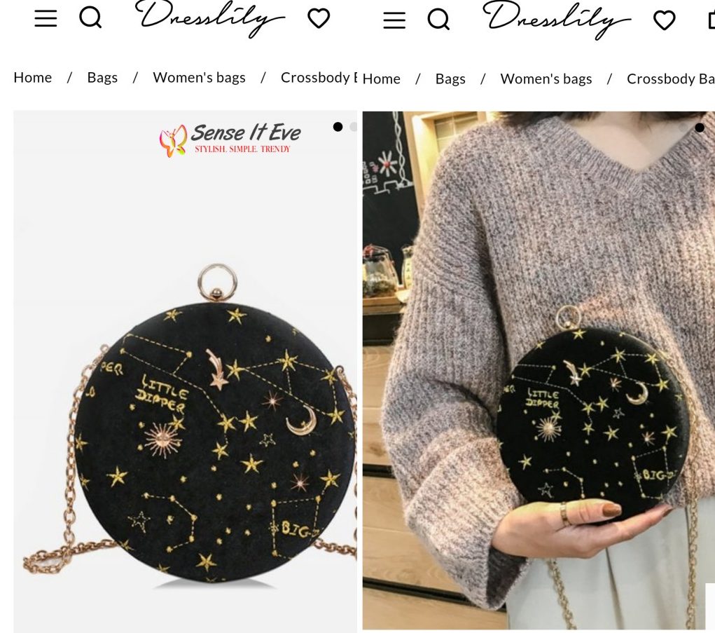 Dresslily Wishlist Round Shape Embroidery Star Crossbody Bag e1548260137977 Sense It Eve Dresslily WishList : Date Outfit