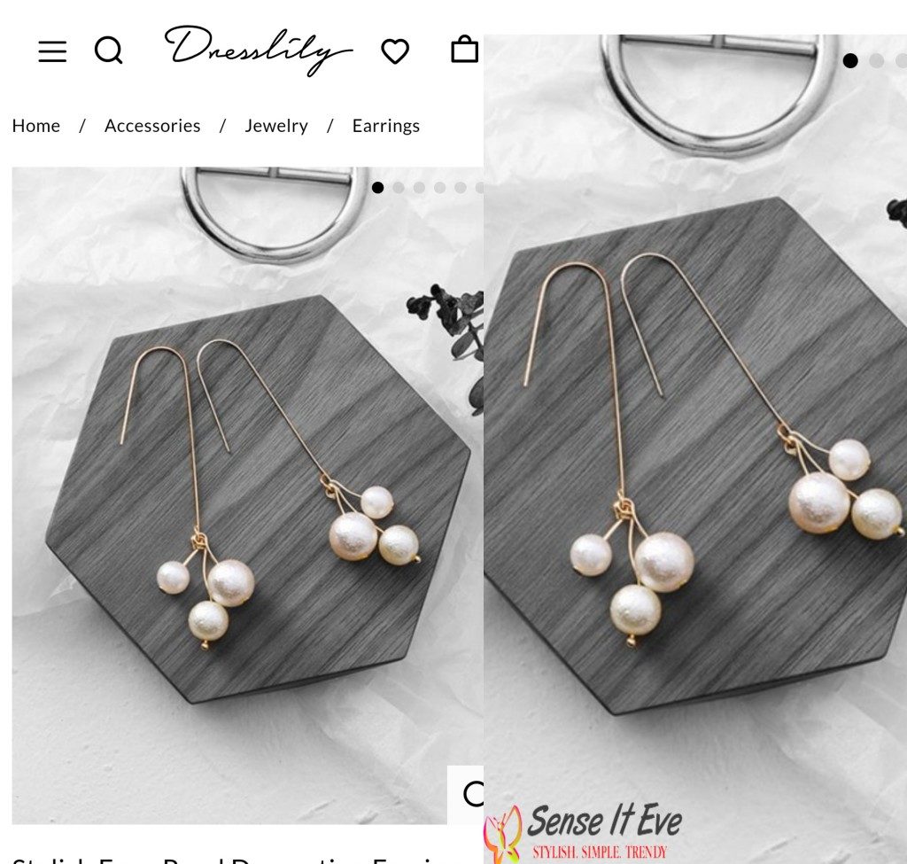 Dresslily wishlist Stylish Faux Pearl Decoration Earrings e1548260059432 Sense It Eve Dresslily WishList : Date Outfit