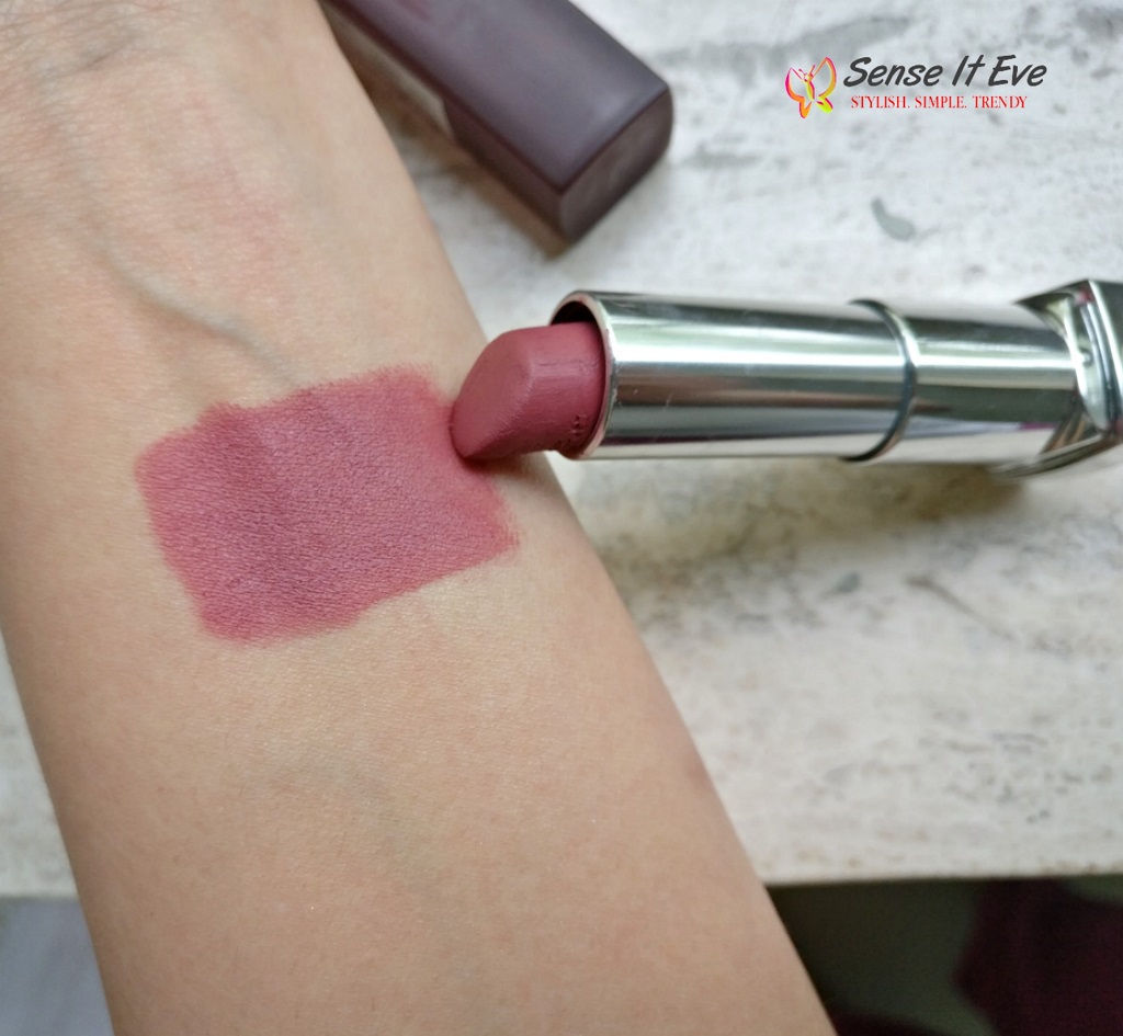 Maybelline Creamy Matte Lipstick Touch of Spice Swatches Sense It Eve Maybelline New York Color Sensational Creamy Matte Lipstick Touch Of Spice : Review & Swatches