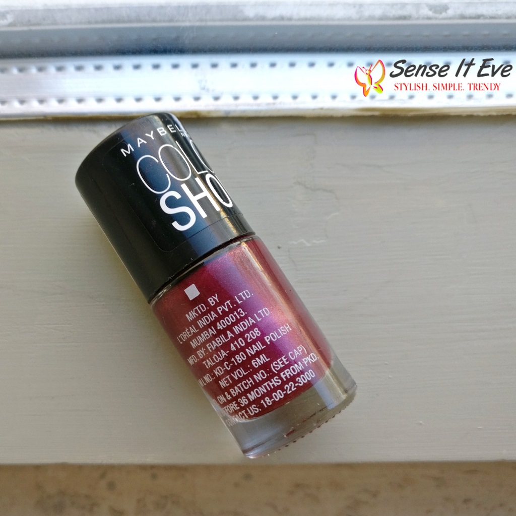 Maybelline Colorshow Bright Sparks Glowing Wine Quantity Sense It Eve Maybelline Colorshow Bright Sparks Glowing Wine : Review & Swatches