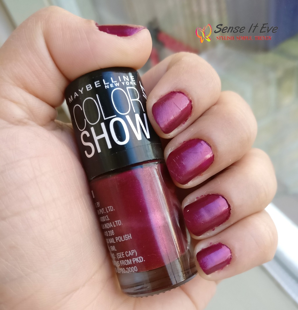 Maybelline Colorshow Bright Sparks Glowing Wine Review Swatches Sense It Eve Maybelline Colorshow Bright Sparks Glowing Wine : Review & Swatches