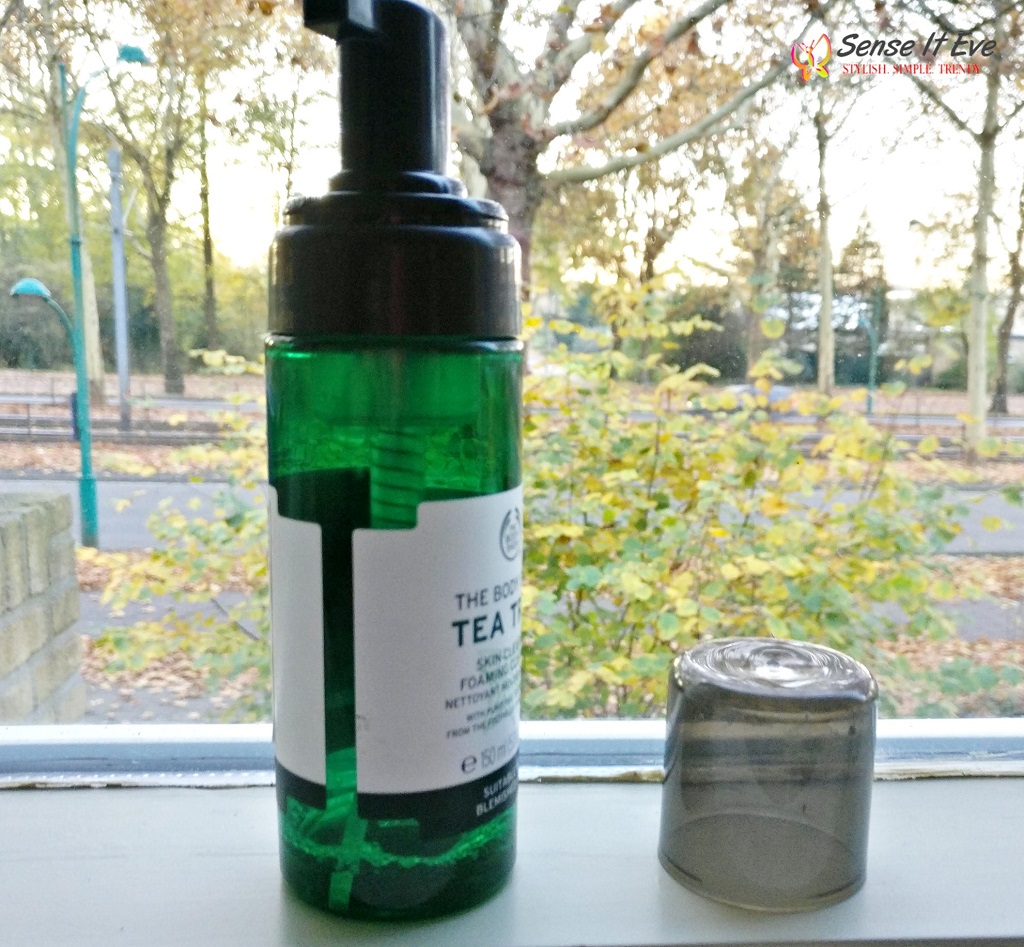 The Body Shop Tea Tree Foaming Cleanser Review Sense It Eve The Body Shop Tea Tree Skin Clearing Foaming Cleanser Review