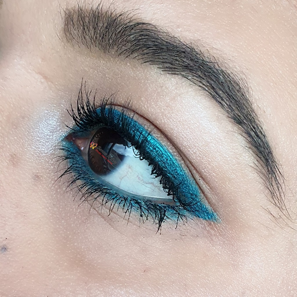 Maybelline The Colossal Kohl Turquoise EOTD Sense It Eve Maybelline The Colossal Kohl Turquoise : Review & Swatches