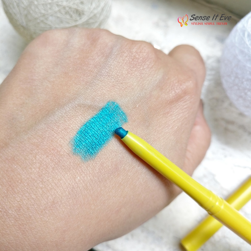 Maybelline The Colossal Kohl Turquoise Swatch Sense It Eve Maybelline The Colossal Kohl Turquoise : Review & Swatches
