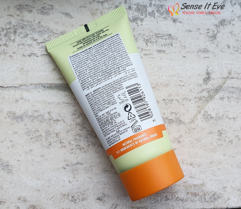 The Body Shop Carrot Cream Nature Rich Daily Moisturizer Review Sense It Eve The Body Shop Carrot Cream Nature Rich Daily Moisturizer Review