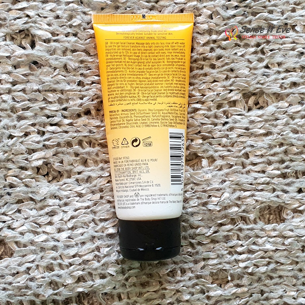 About The Body Shop Oils of Life™ Intensely Revitalizing Cleansing Oil In Gel Sense It Eve The Body Shop Oils of Life Intensely Revitalizing Cleansing Oil-In-Gel Review