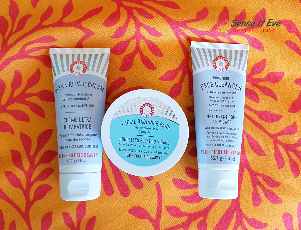 First Aid Beauty Fab Faves to Go Holiday Kit Sense It Eve First Aid Beauty Facial Radiance Pads Review