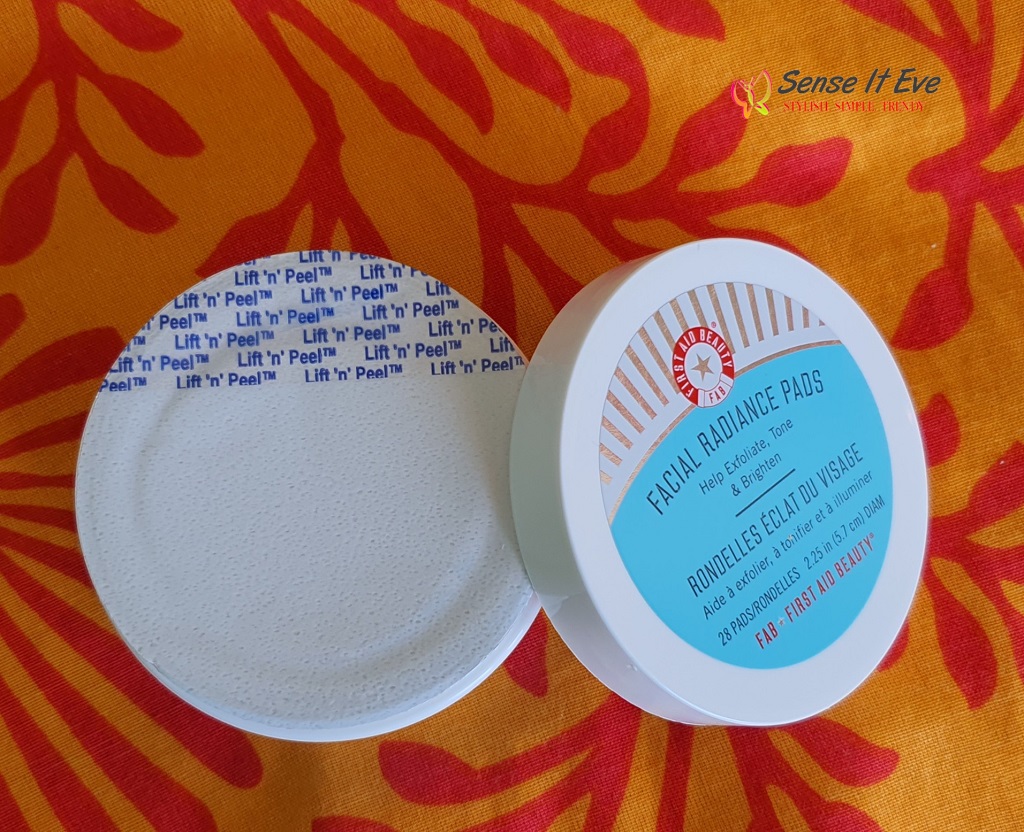 First Aid Beauty Facial Radiance Pads Packaging Sense It Eve First Aid Beauty Facial Radiance Pads Review