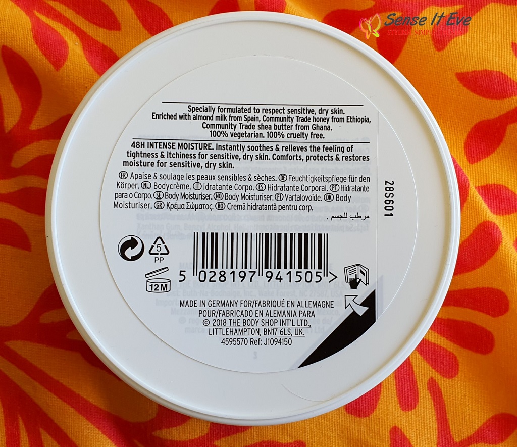 About The Body Shop Almond Milk Honey Body Butter Sense It Eve The Body Shop Almond Milk & Honey Body Butter Review