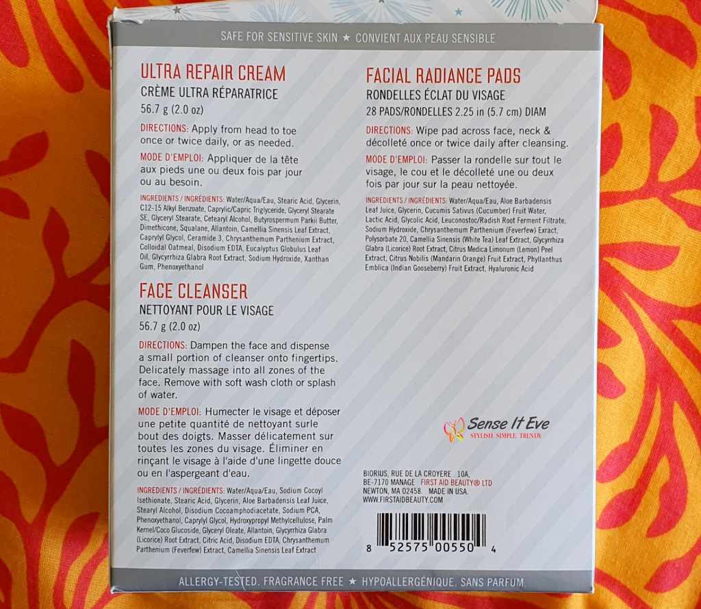 First Aid Beauty FAB faves to go Holiday kit Sense It Eve First Aid Beauty Pure Skin Face Cleanser Review