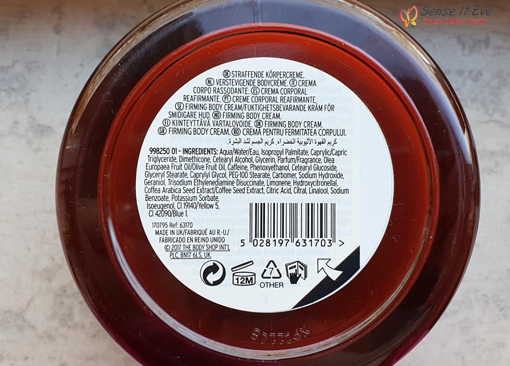The Body Shop Secrets of The World Ethiopian Green Coffee Cream Ingredients Sense It Eve The Body Shop Secrets of the World Ethiopian Green Coffee Cream Review