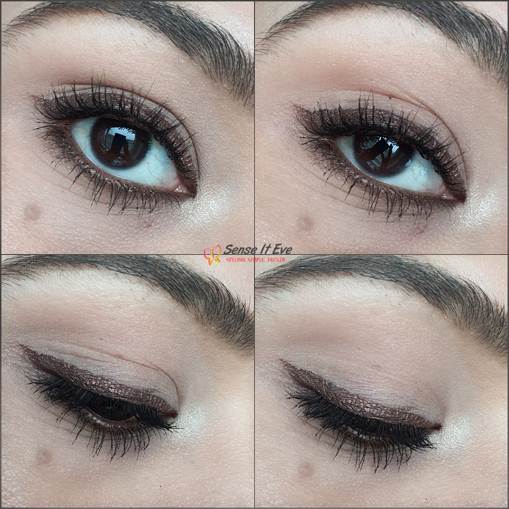 Lakme Absolute Shine Line Liquid Liner Brown Shimmer EOTD Sense It Eve Lakme Absolute Shine Line Eye Liners : Review & Swatches