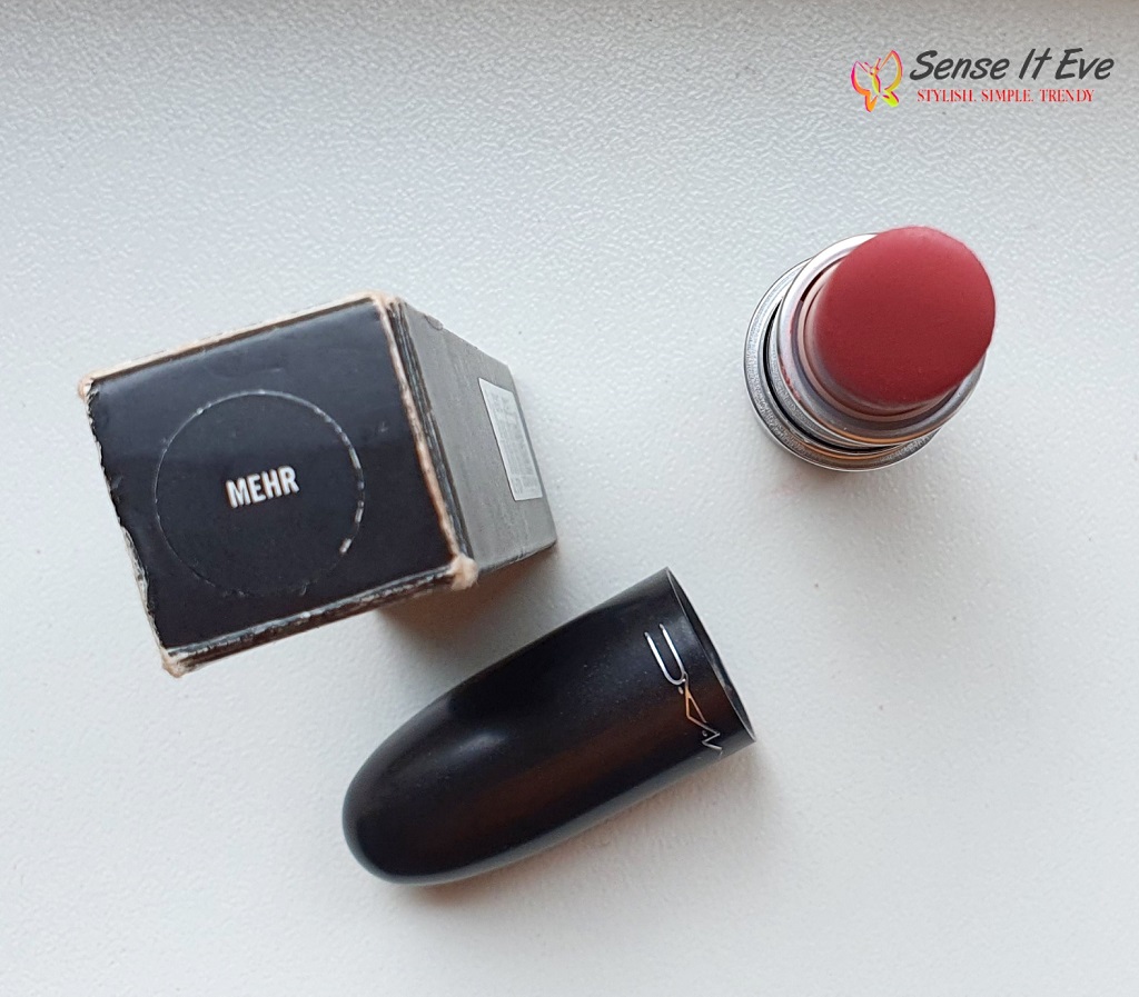 MAC Matte Lipstick Mehr Sense It Eve MAC Mehr Lipstick (Matte) : Review & Swatches