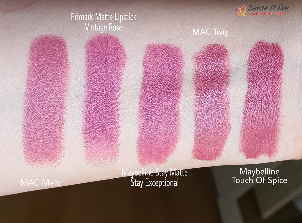 MAC Mehr Dupes Sense It Eve Maybelline Superstay Ink Crayon Stay Exceptional & Lead the Way : Review & Swatches
