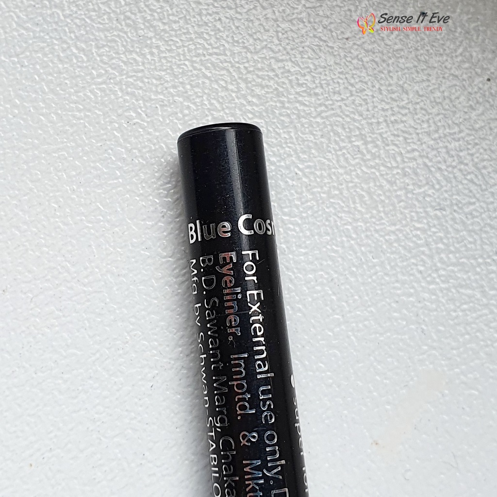 Lakme Absolute Forever Silk Eyeliner Blue Cosmos Shade name Sense It Eve Lakme Absolute Forever Silk Eyeliner Blue Cosmos : Review & Swatches