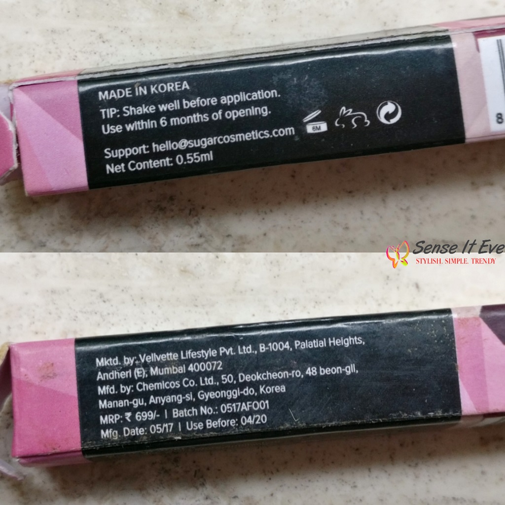 Sugar Cosmetics Arrested For Overstay Eyeliner 01 Ill Be Black Review Sense It Eve Sugar Cosmetics Arrested For Overstay Waterproof Eyeliner 01 I'll Be Black : Review & Swatches