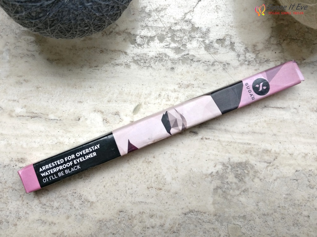 Sugar Cosmetics Arrested For Overstay Waterproof Eyeliner 01 Ill Be Black Sense It Eve Sugar Cosmetics Arrested For Overstay Waterproof Eyeliner 01 I'll Be Black : Review & Swatches