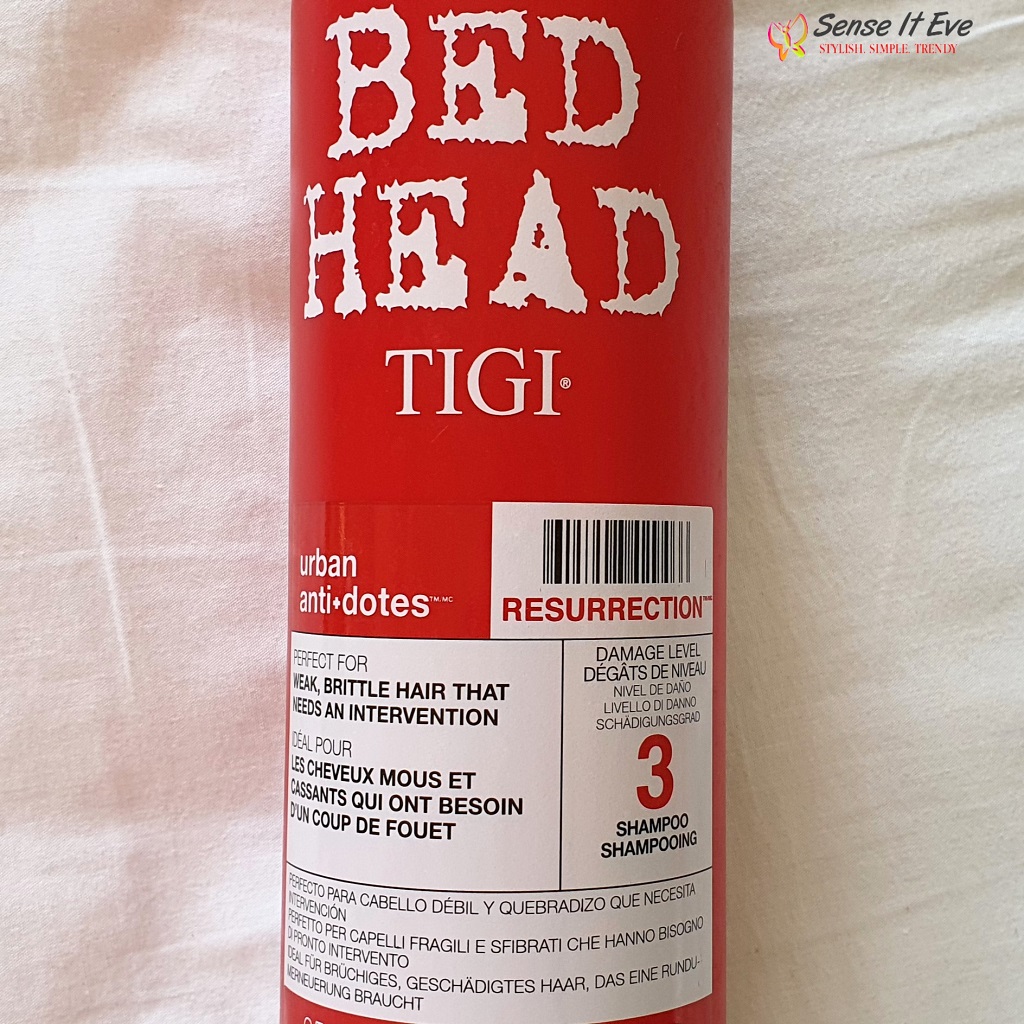 TIGI Bed Head Urban Antidotes Level 3 Shampoo Sense It Eve TIGI Bed Head Urban Antidotes Level 3 Resurrection Shampoo & Conditioner Review