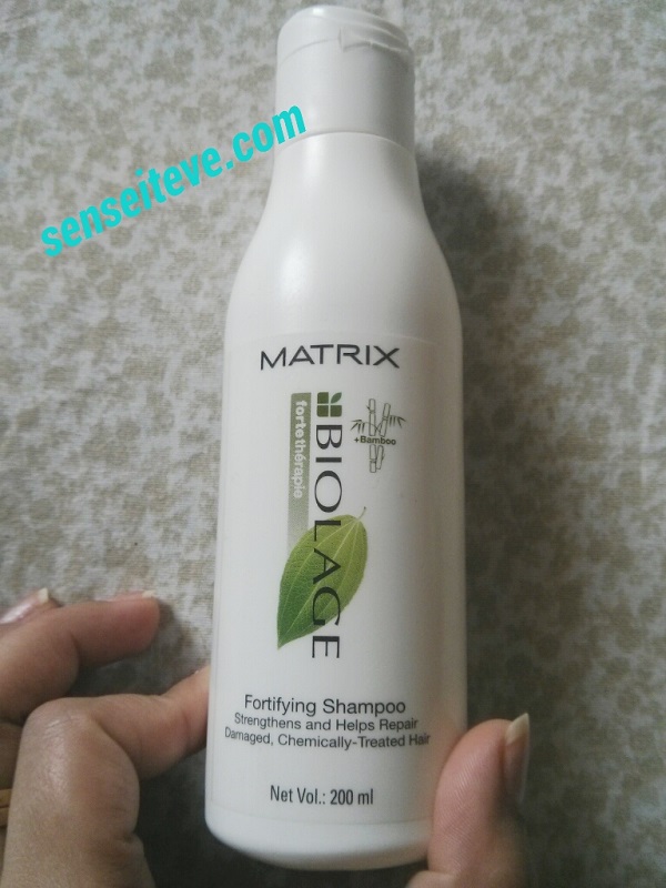 Matrix Biolage Fortetherapie Fortifying Shampoo Sense It Eve Matrix Biolage Fortetherapie Fortifying Shampoo Review