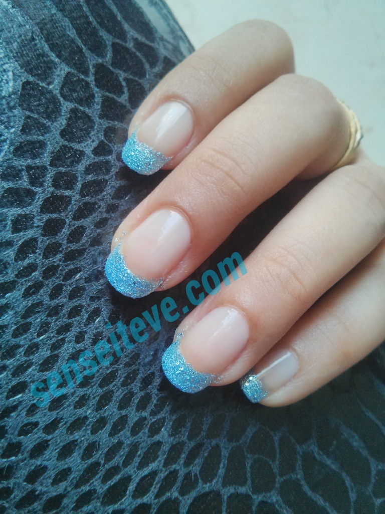 NOTD Blue Moon_modified french manicure