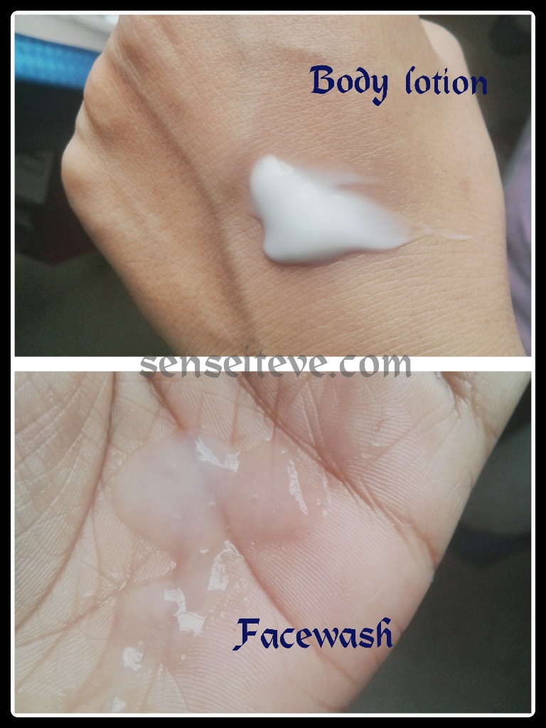 Cetaphil Cleansing Lotion and Moisturizing Lotion swatch
