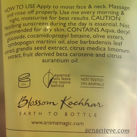 Aroma Magic Grapefruit Facewash Ingredients & how to use