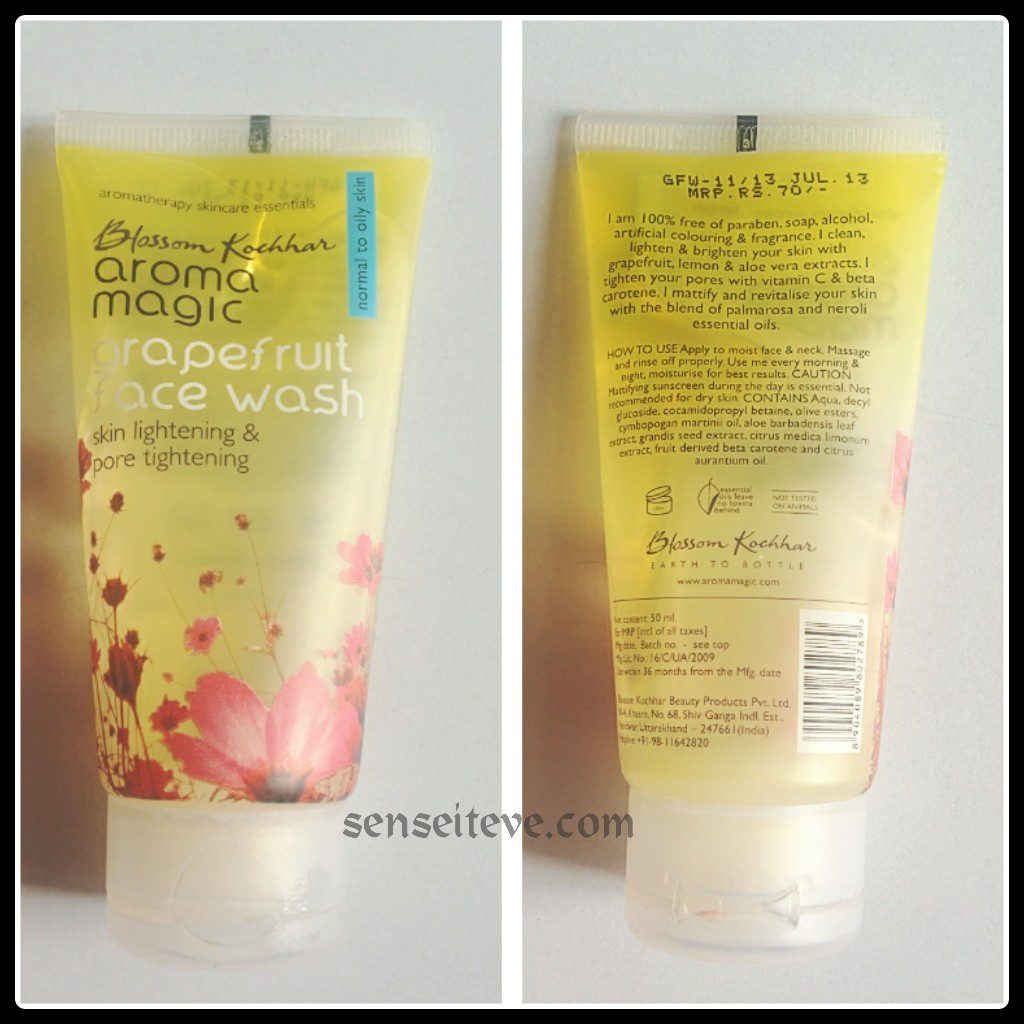 Aroma Magic Grapefruit Facewash Packaging