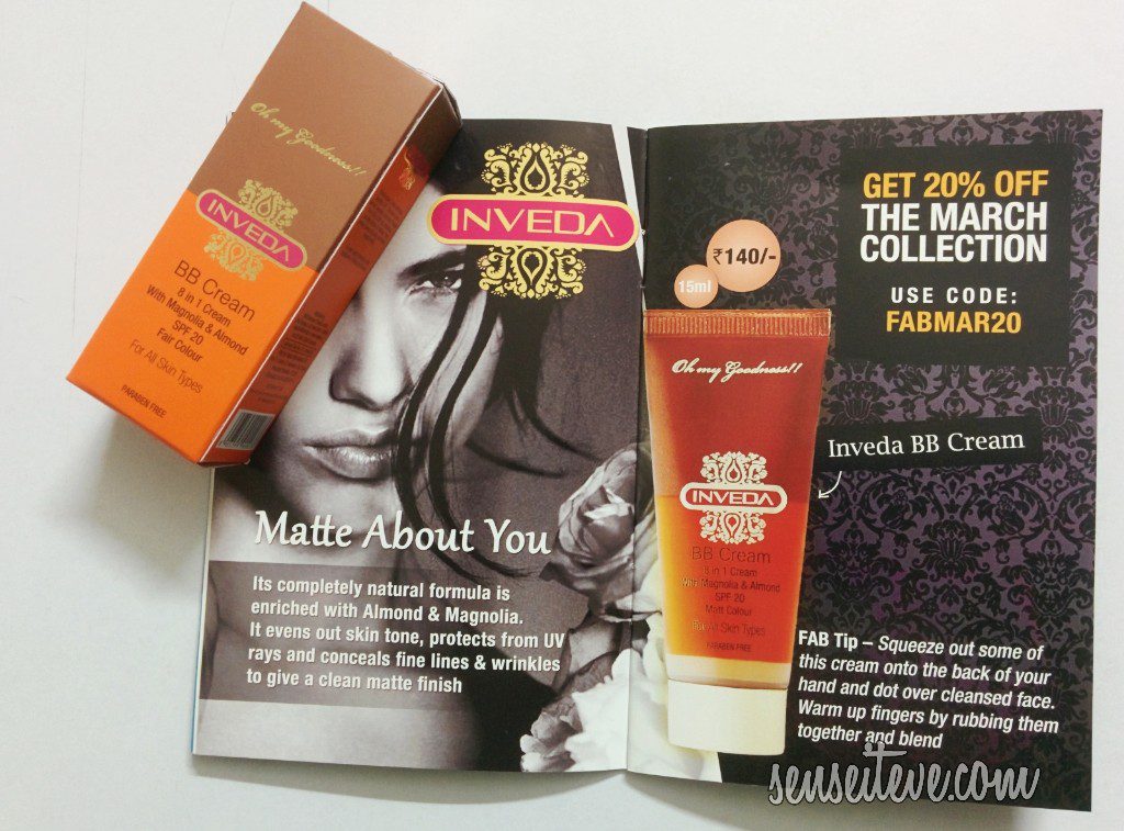 In My FAB BAG : March_Inveda BB Cream