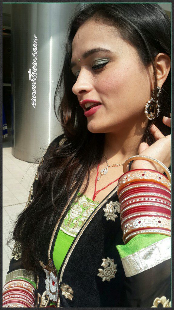 Pre-Holi Ethnic OOTD_Go Green makeup